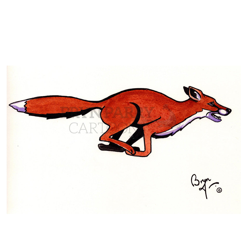 Running fox