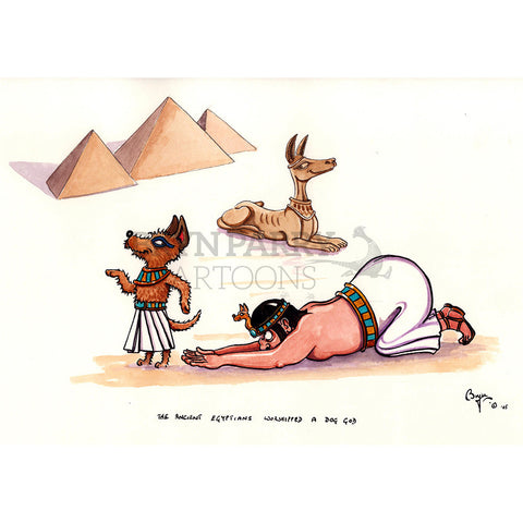 The Ancient Egyptians worshipped a dog god